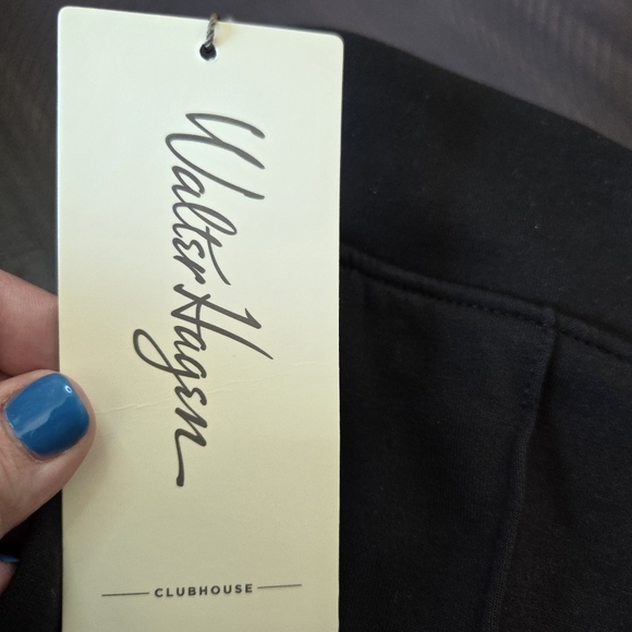 Walter Hagen Clubhouse Women's Fashion Pleated Pants Black Small New Golf Lady - Picture 4 of 14